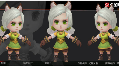 1901期游戏3D美术设计师班1班【O】的五星作品