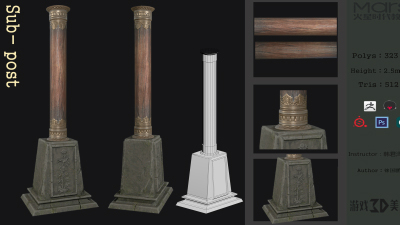 1903期游戏3D美术设计师班1班【O】的五星作品