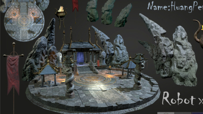 1902期游戏3D美术设计师班1班【O】的五星作品