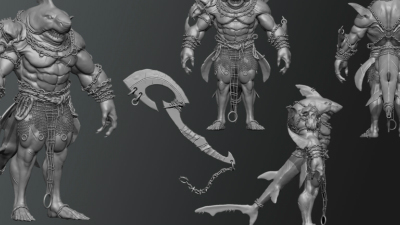 1903期游戏3D美术设计师班1班【O】的五星作品