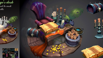 1910期游戏3D美术设计师班1班【O】的五星作品