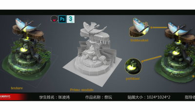 1912期游戏3D美术设计师班1班【O】的五星作品