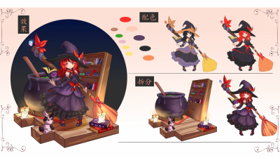 1910期游戏原画高级设计师班1班【O】的五星作品