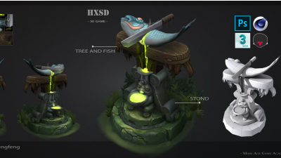 1912期游戏3D美术设计师班1班【O】的五星作品