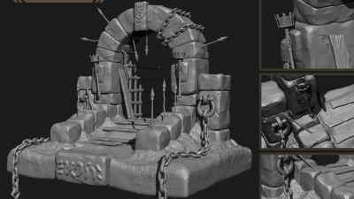 2006期游戏3D美术设计师班1班【O】的五星作品