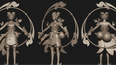 2006期游戏3D美术设计师班1班【O】的五星作品