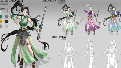 2009期游戏原画高级设计师班1班【O】的五星作品