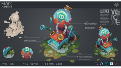 2010期游戏3D美术大师班1班【O】的五星作品