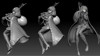 2006期游戏3D美术设计师班1班【O】的五星作品