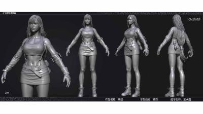 2007期游戏3D美术设计师班1班【O】的五星作品