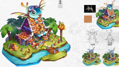 2009期游戏原画高级设计师班1班【O】的五星作品