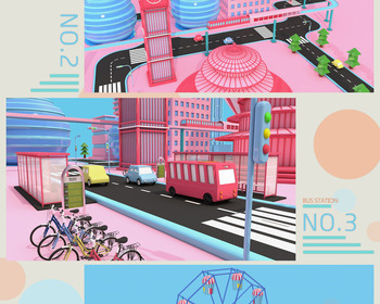 C4D场景建模